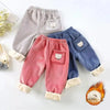 Kids Warm Pants Autumn Winter Girls Thicken Trousers