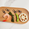 PVC Fake Braised Pork Broccoli Keychain Creative Simulation Food Pendant