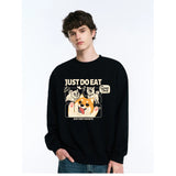 Sweatshirts Cute Dog Hoodies  Pullover Sweater Casual Comfy Thermal Long Sleeve