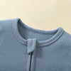Cotton Infant Boys Girls Jumpsuit Zipper Footed Solid Long-Sleeve Pajamas Sleepsuits