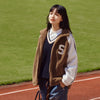 2023 Lamb Fur Jacket Loose Fit Letter Style