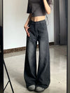 Lockere High Waist Streetwear Jeanshose 