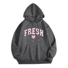 Printed Letter Crew Neck Sweatshirt Fresh Love Hooded Pullover