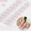 Gradient Auroras Semi Cured Gel Nail Strips Sparkly Shinning DIY Gel Polish