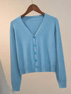 Knitted Cardigan Jacket 2024 Autumn Winter V-neck