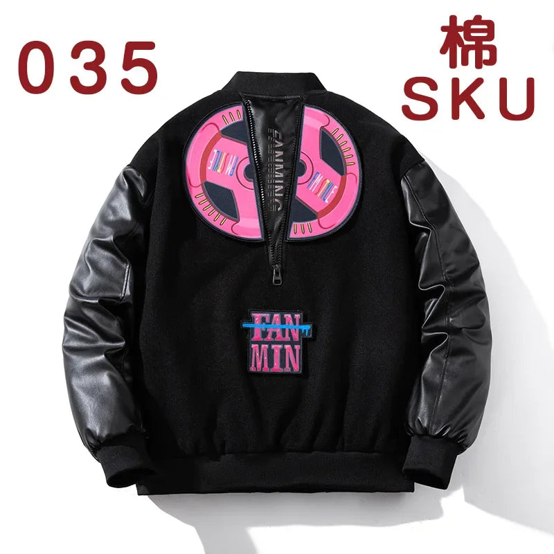 Retro Varsity Jacket Street Fashion