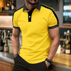 Summer Men's Short sleeved Polo Shirt Business Casual Collar T-shirt Breathable