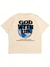 God with Us Men Cotton T-shirt Luxury Brand Fashion Big Size Top Casual Short Sleeve Streetwear Classic Print New Arrival Tee
