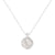Latest Korean Jewelry: Pure 925 Sterling Silver Circle Geometry Necklace