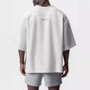 Loose Casual Oversized T-shirt Streetwear V-neck Short Sleeve Sports Tee Top