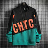 2024 Men's Autumn Winter Fleece-lined Sweatshirt Casual Style Round