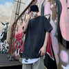 Cotton Retro T-shirt Drop-shoulder Sleeve Men