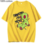 Child Printing Tshirt Streetwear Women Casual Funny Kawaii Tees Y2k Tops