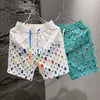 Summer Loose Shorts for Men and Couples Versatile Casual Straight Beach Silk Hawaiian