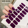 UV Semi-Cured Gel Nail Wraps Stickers Strips French Long Lasting