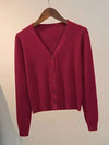Knitted Cardigan Jacket 2024 Autumn Winter V-neck