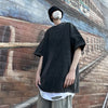 Cotton Retro T-shirt Drop-shoulder Sleeve Men