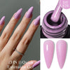 7ML Pink Glitter Quick Extension Gel Nail Polish Gold Foils