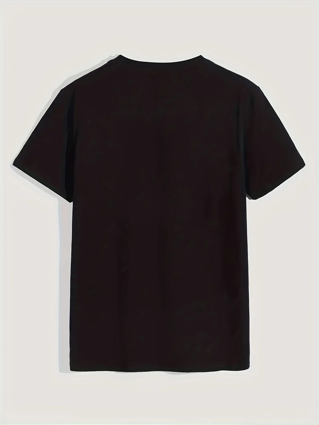 Men's Casual Loose Print Round Neck T-shirt Top