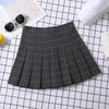 Women's A-Line Plaid Pleated Skirt Chic Preppy Style