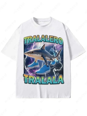 Tralalero Tralala Funny Shark Meme T-shirt Gifts Women's