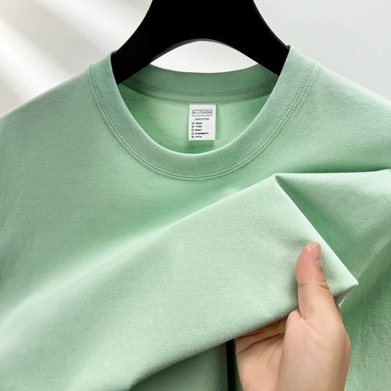 summer high-end short sleeve round neck