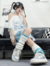 Y2K Harajuku T-Shirt: Gothic Kawaii Fusion for Junior Fashionistas
