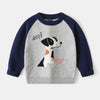 Korean Style Toddler Boy Sweater Cartoon Dog Pullover 2024