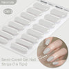 Gradient Auroras Semi Cured Gel Nail Strips Sparkly Shinning DIY Gel Polish