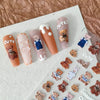 Metallic Bronzing Butterfly Nail Art Decals For Diy Manicures