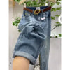 Thin High Waist Straight Leg Denim Jeans Spring Autumn