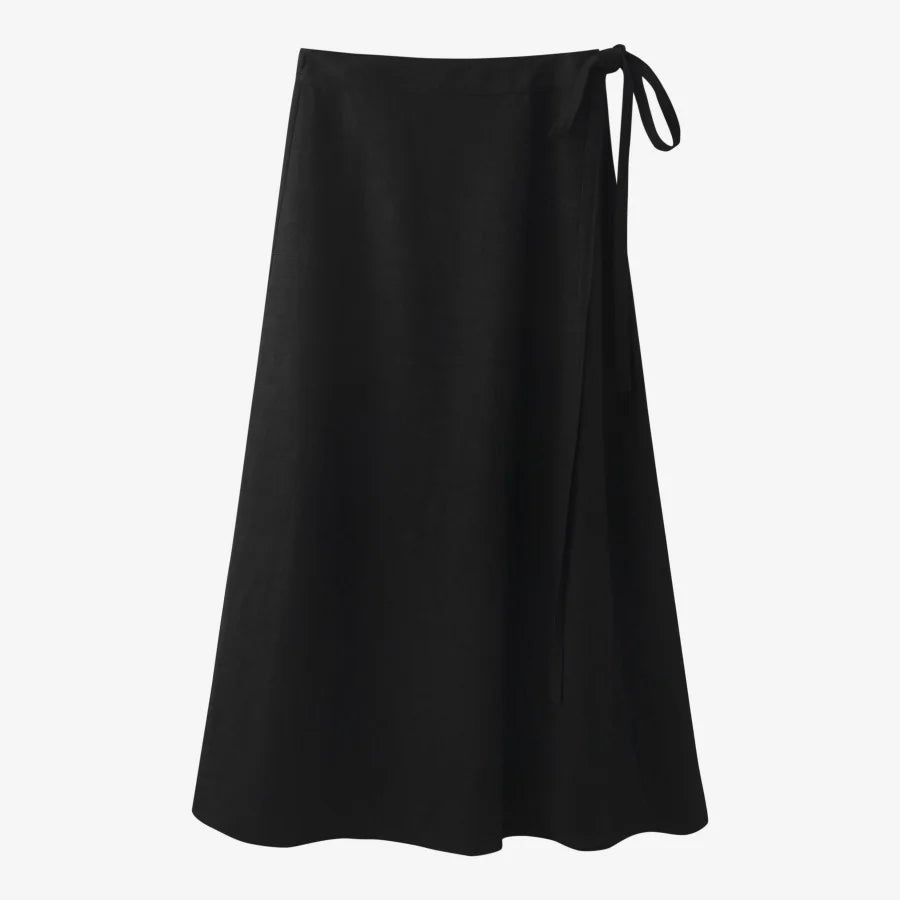 summer woman  linen one pieces  wrap skirts adjustable waist 2cm skirt