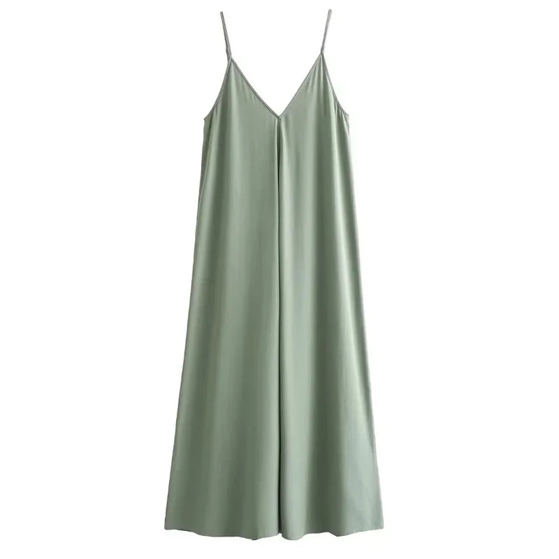 Sleeveless Strappy Slip Dress