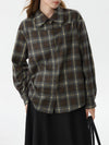 Women’s Winter Plaid Blouse Thickened Long Sleeve
