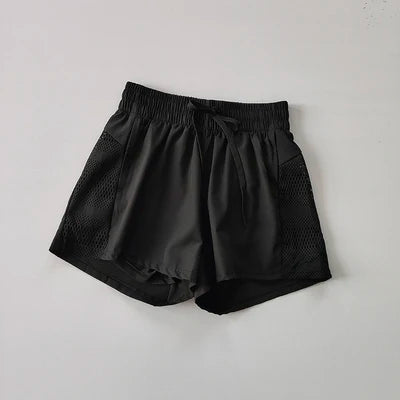 Women's Yoga Shorts High Waist Sport Fitness 2 in 1 Workout Running Pants
