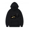 Noodle Cat Hoodie Black Cat Ramen Hoodie Ramen Cat Kawaii