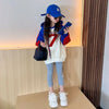 Girls Autumn Leisure Loose Cotton Long Sleeve Pullover