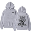 Jesus Died for Me Women’s Cross Hoodie