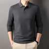 Casual Business Long Sleeved Polo Shirt men