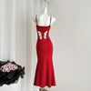 Hollow Butterfly Backless Maxi Dress Women Y2K Party