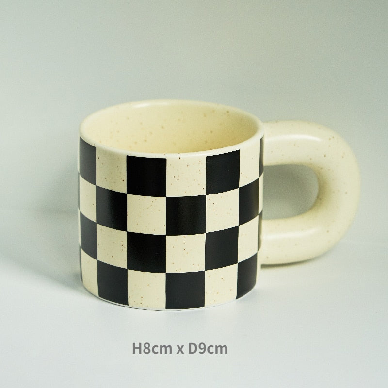 Ceramic Cup Spot Mugs Simple Coffee Mug Couple Cups  Coffee Mugs Tea Drinkware