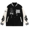 Y2k Flame Varsity Jacket