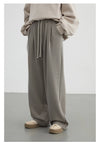Elastic Waist Drawstring Sports Loose Female Trousers