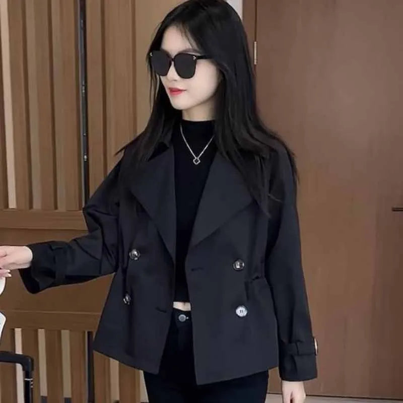 2024 Women Thin Short Windbreaker Fit Windbreaker Coat