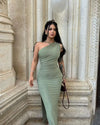 Backless Split Sleeveless Maxi Party Dress for Women