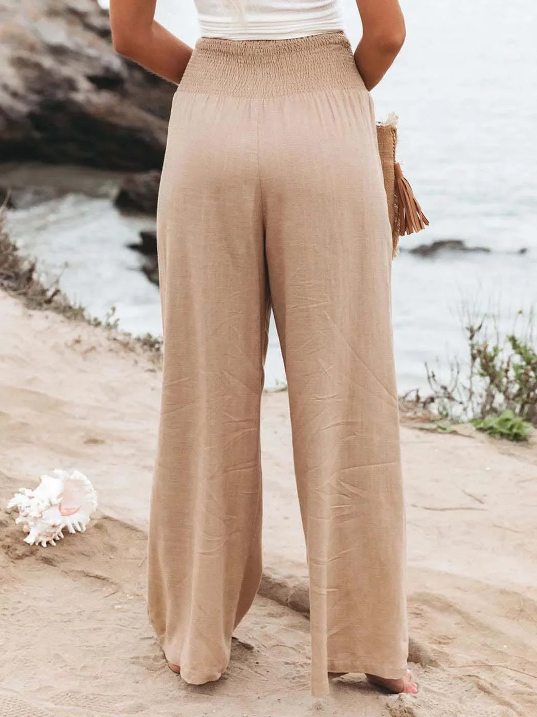 Bloomers With Pockets harem Pants Elastic High Waist