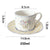 Capture the Essence of Retro Beauty Korean Ceramic Coffee Cup and Saucer Set for a Cute English and French Afternoon Tea Experience.