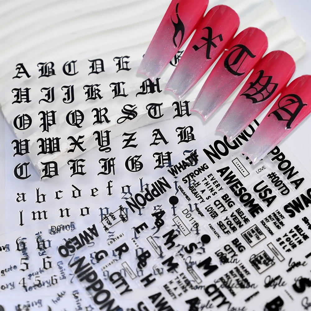 Self-Adhesive 3D Nail Art Decals