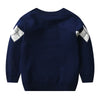 Warm Plaid Hooded SweaterBoys College Style Knitwear