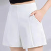 Y2K Women White High Waist Mini Shorts